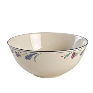 NWOT Lenox Chinastone Poppies on Blue 10" Pasta Serving Bowl